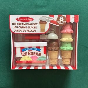 NIB Melissa & Doug Scoop and Stack Ice Cream Cone Magnetic Pretend Play Set